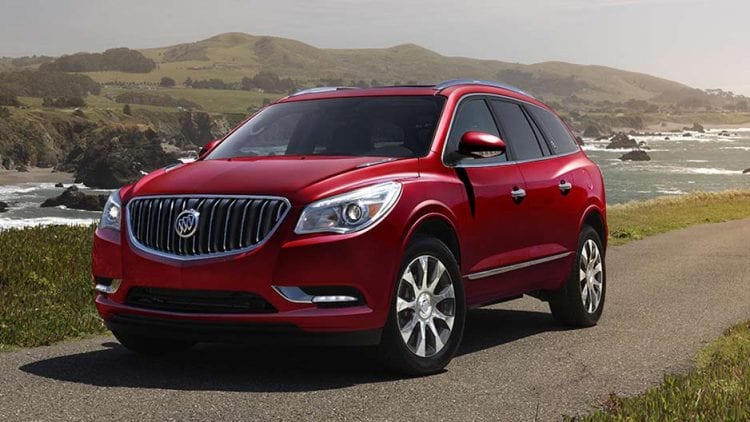 2017 Buick Enclave red