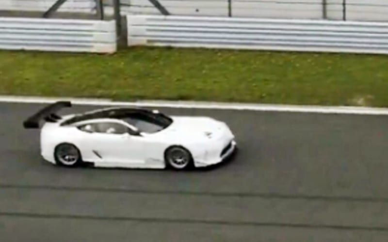 Lexus LC Race Car Spy Shot