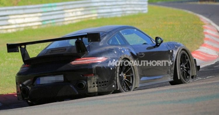2018 Porsche 911 GT2 spy photo; Source: motorauthority.com