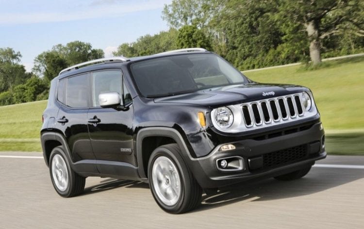 2017 Jeep Renegade on road
