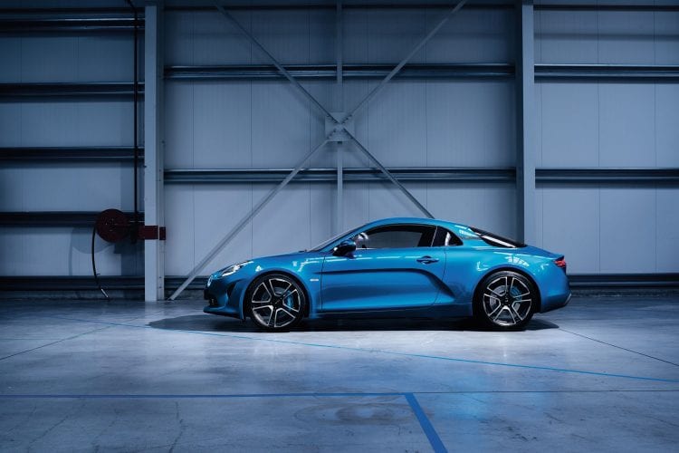 2018 Renault Alpine A110 side view
