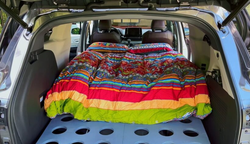 Toyota Sienna Camping Conversion quin size mattress